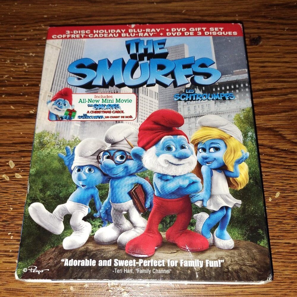 The Smurfs (Blu-ray Disc, 2011) Neil Patrick Harris w/ slip cover